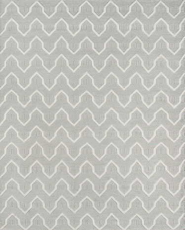 Erin Gates Langdon LGD-1 Grey Handwoven Area Rug, 5' X 8'