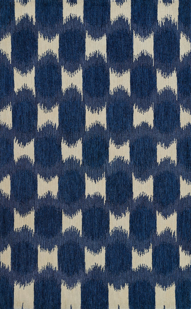 Leiden Navy Area Rug - LEI-1 Hand - Tufted, 3'6" X 5'6"