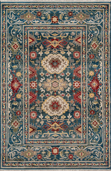 Lenox Blue Area Rug - LE-03 Machine - Made, 5' X 7'5"