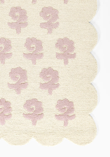 Wool area rug 7'10" X 9 - close-up of pattern and texture