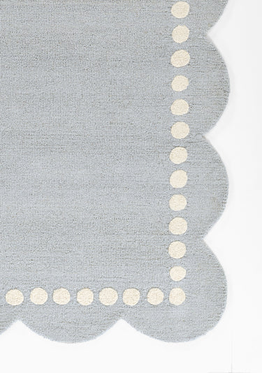 Green Contemporary area rug 5' X 5' - close-up of pattern and texture