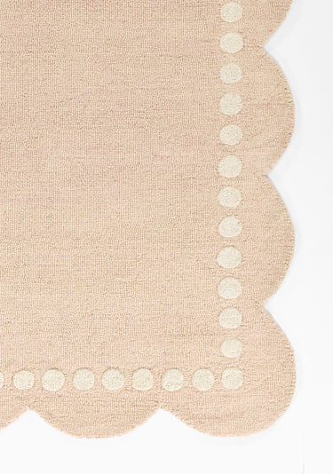 Pink area rug 5' X 7' - close-up of pattern and texture