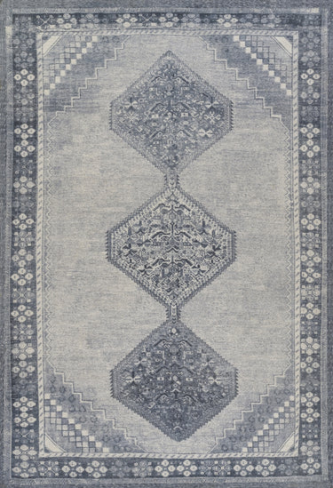 Luna LNA-1 Blue Area Rug by Momeni - 2' X 4'