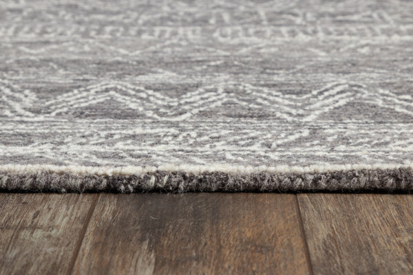 Momeni Wool Area Rug From Mallorca, Grey 3'6