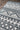 Black Contemporary area rug 3'6" X 5 - close-up of pattern and texture