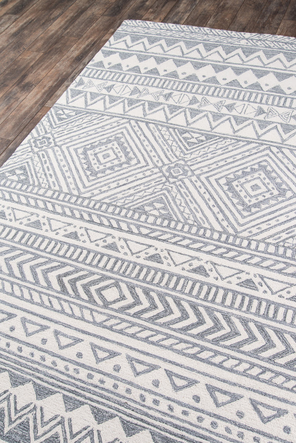 Grey Contemporary Area Rug by Momeni, Mallorca 8' X 10' lifestyle