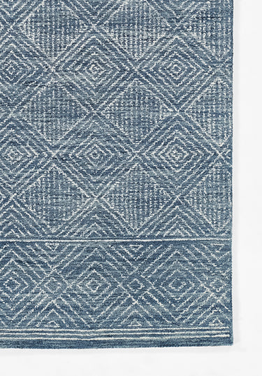 Grey Geometric area rug 9' X 12' - close-up of pattern and texture