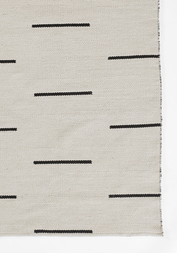 Malmo Ivory Area Rug - MLO-1 Handwoven, 3'6