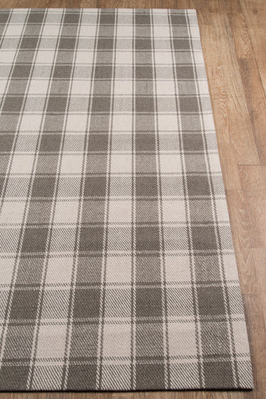 Grey area rug 3'6" X 5 - close-up of pattern and texture