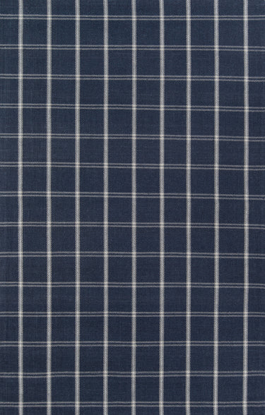 Erin Gates Marlborough 100% Wool Navy Runner Rug, 2'3" X 8' Runner