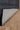 Grey Contemporary area rug 2'3" X 8 - corner detail and border