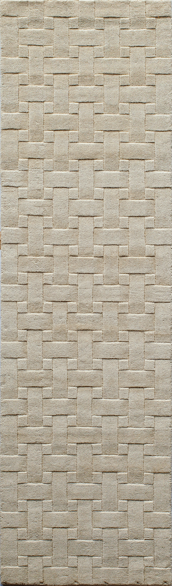 Ivory Metro Hand Tufted Area Rug, 2'3