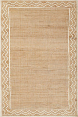 Orchard Ripple ORC-1 area rug with natural woven texture in slate and brown.
