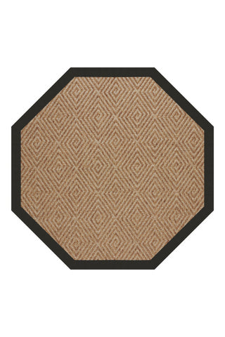 Islamorada-Diamond Canvas Black Area Rug