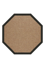 Islamorada-Diamond Canvas Black Area Rug