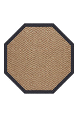 Islamorada-Diamond Canvas Navy Area Rug
