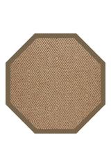 Islamorada-Diamond Canvas Cocoa Area Rug