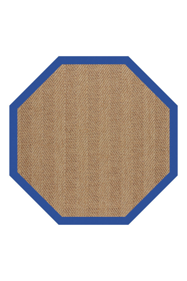 Islamorada-Herringbone Canvas Pacific Blue Area Rug