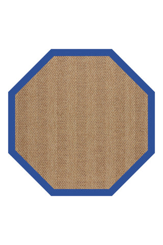 Islamorada-Herringbone Canvas Pacific Blue Area Rug
