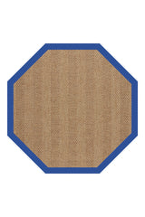 Islamorada-Herringbone Canvas Pacific Blue Area Rug