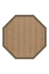 Islamorada-Herringbone Canvas Cocoa Area Rug