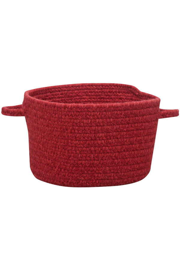 Heathered Scarlet Red Solid Area Rug