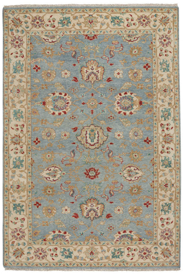 Ashia Azure Ivory Area Rug