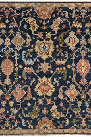 Charise-Palmette Dark Denim Area Rug