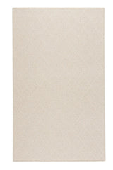 White Wicker-Serged Area Rug