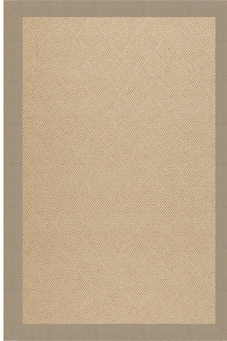 Creative Concepts-Cane Wicker Canvas Linen Area Rug