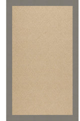 Creative Concepts-Cane Wicker Canvas Charcoal Area Rug