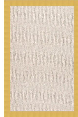 Creative Concepts-White Wicker Canvas Canary Area Rug