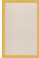 Creative Concepts-White Wicker Canvas Canary Area Rug