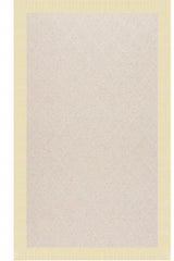 Creative Concepts-White Wicker Canvas Sand Area Rug