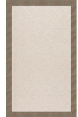 Creative Concepts-White Wicker Canvas Taupe Area Rug
