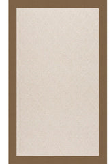 Creative Concepts-White Wicker Canvas Cocoa Area Rug