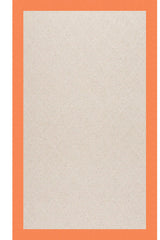 Creative Concepts-White Wicker Canvas Tangerine Area Rug