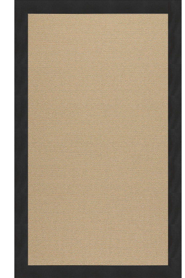 Creative Concepts-Sisal Canvas Black Area Rug