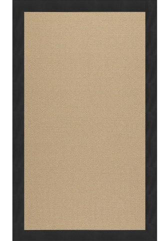 Creative Concepts-Sisal Canvas Black Area Rug