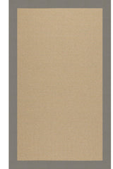 Creative Concepts-Sisal Canvas Charcoal Area Rug