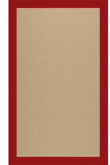 Creative Concepts-Sisal Canvas Jockey Red Area Rug