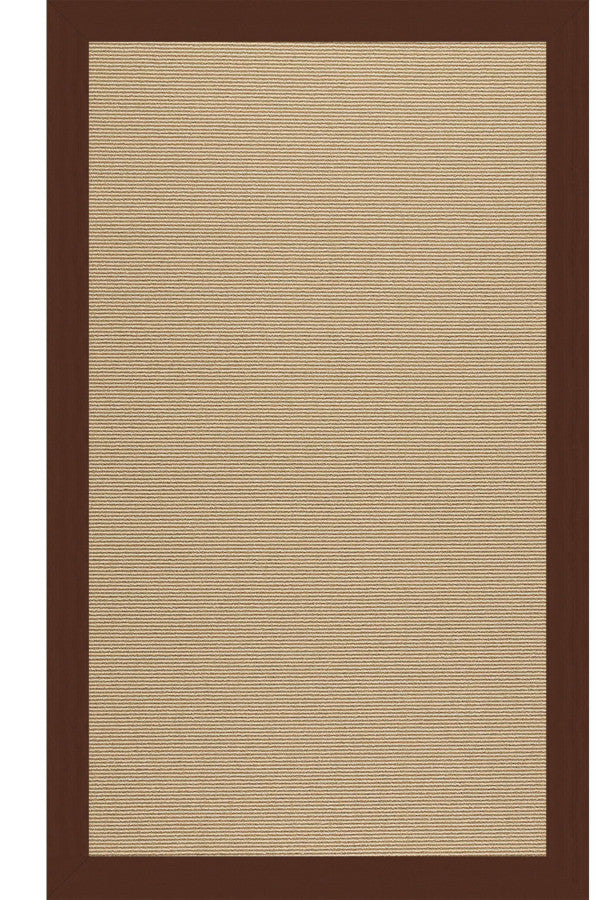 Creative Concepts-Sisal Canvas Bay Brown Area Rug