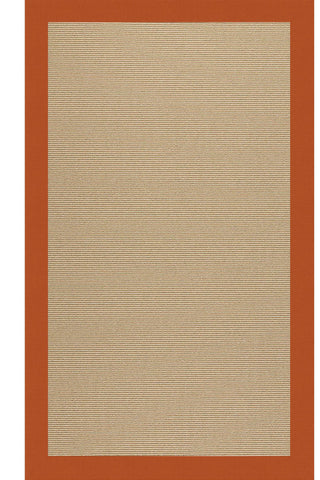 Creative Concepts-Sisal Canvas Rust Area Rug
