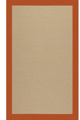 Creative Concepts-Sisal Canvas Rust Area Rug
