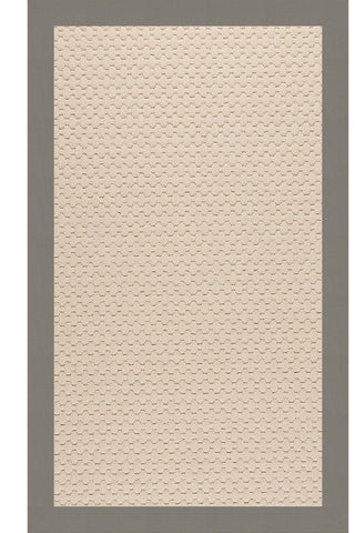 Creative Concepts-Beach Sisal Canvas Charcoal Area Rug