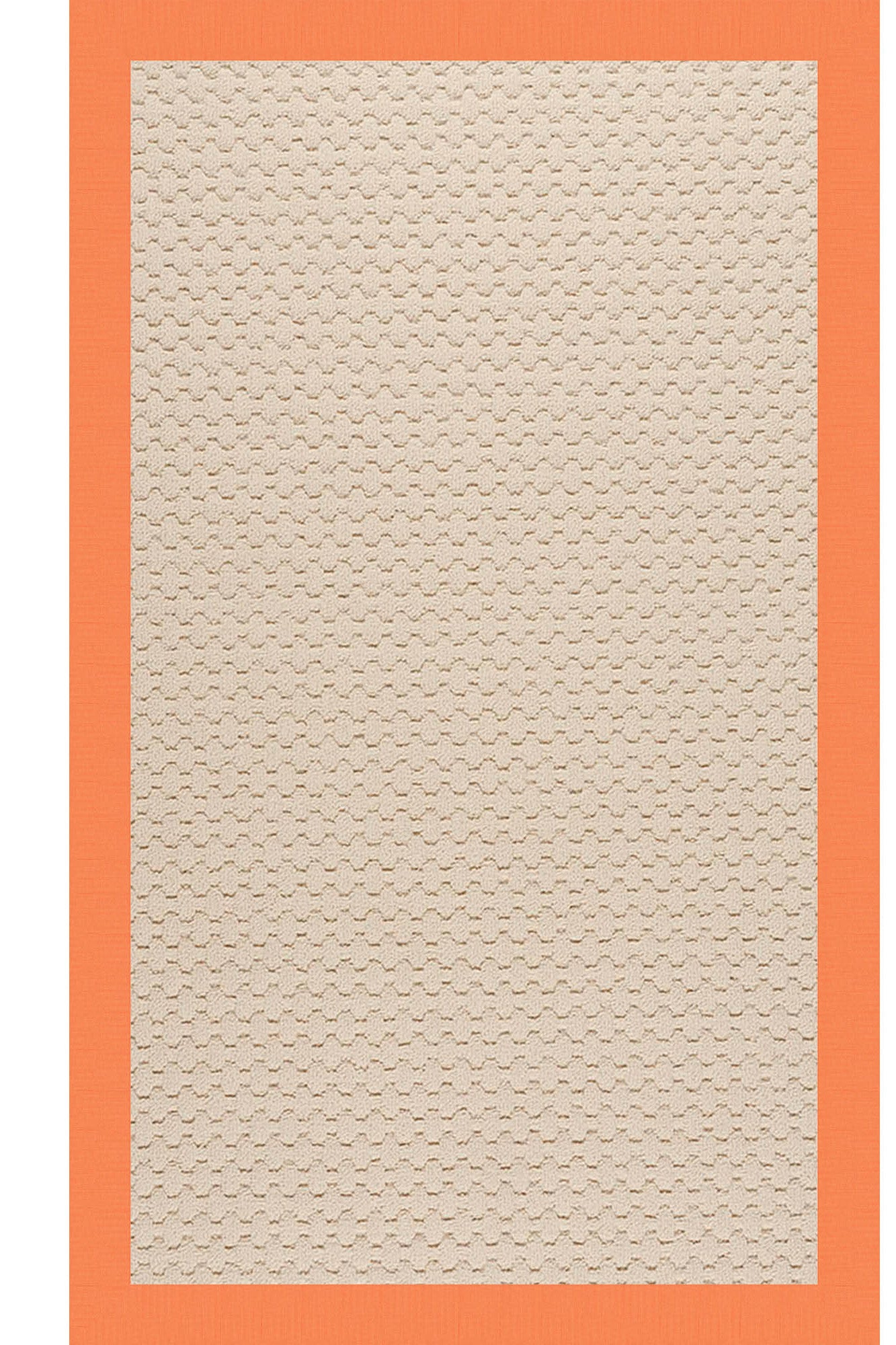 Creative Concepts-Beach Sisal Canvas Tangerine Area Rug