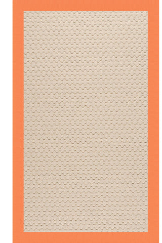 Creative Concepts-Beach Sisal Canvas Tangerine Area Rug