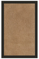 Islamorada-Basketweave Canvas Black Area Rug
