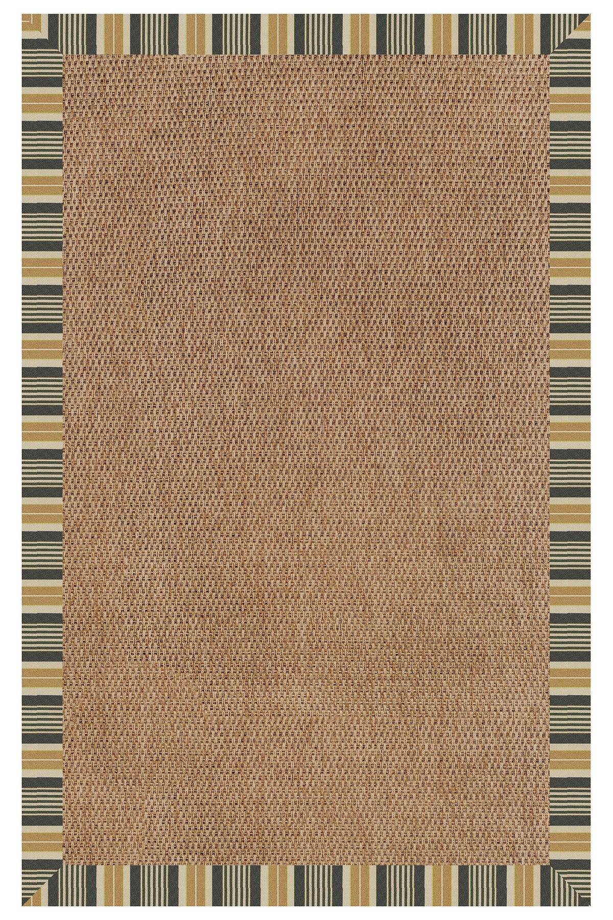 Islamorada-Basketweave Long Hill Ebony Area Rug
