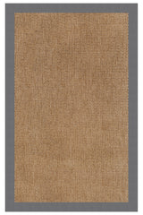 Islamorada-Basketweave Canvas Charcoal Area Rug